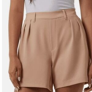 32 Degrees Cool Womens Pleated Shorts Washed Coral Orange Pull On Large T2515302